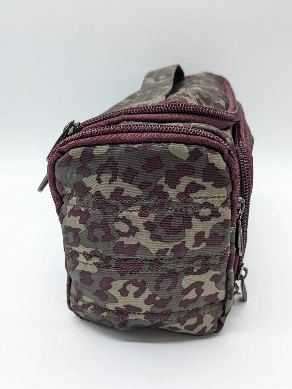 Lug Trolley Purple Grey/Green Animal Cheetah Leopard Cosmetics Travel Bag